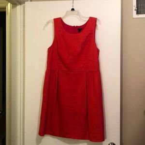Orange JCrew dress